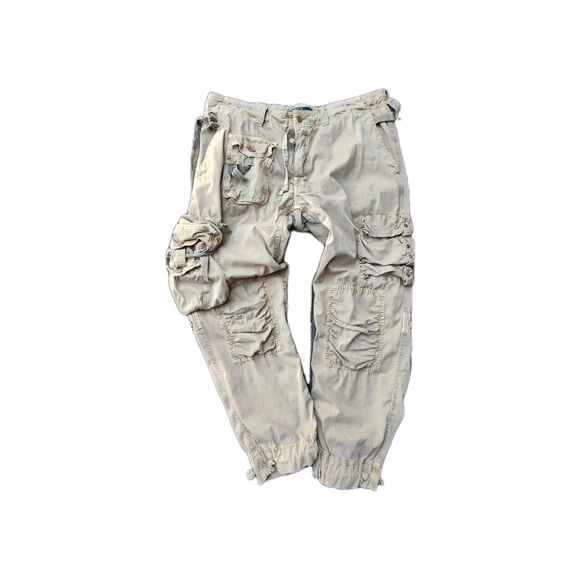 Vintage Polo Ralph Lauren Mens Khaki Paratrooper Pants Size 38x30 Military Cargo - Picture 1 of 10